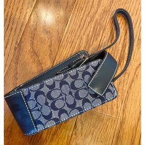 Black coach wristlet